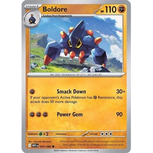 Boldore (047/086) (SV: White Flare) - PokéBox Australia
