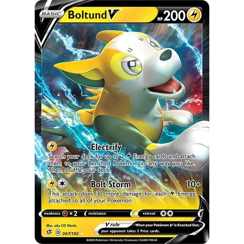 Boltund V (067/192) (SWSH02: Rebel Clash) - PokéBox Australia