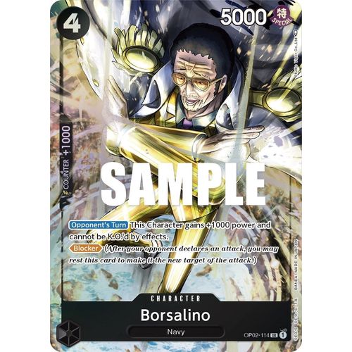 Borsalino (Alternate Art) (OP02 - 114) [Paramount War] - PokéBox Australia