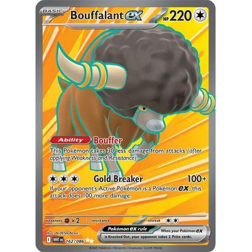 Bouffalant ex (162/086) (SV: White Flare) - PokéBox Australia