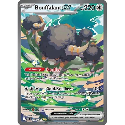 Bouffalant ex (170/086) (SV: White Flare) - PokéBox Australia