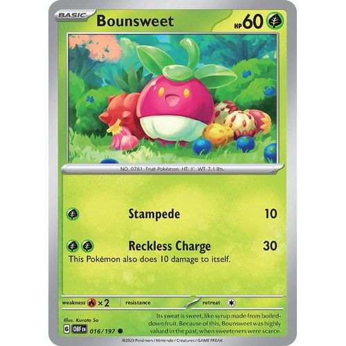 Bounsweet (016/197) [SV03: Obsidian Flames] - PokéBox Australia