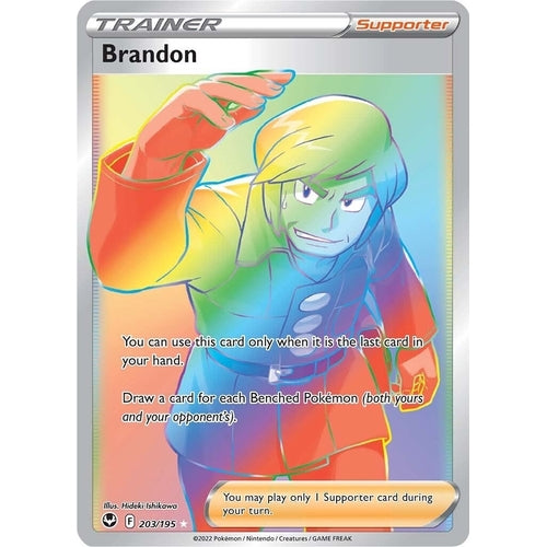 Brandon (Secret) (203/195) (SWSH12: Silver Tempest) - PokéBox Australia