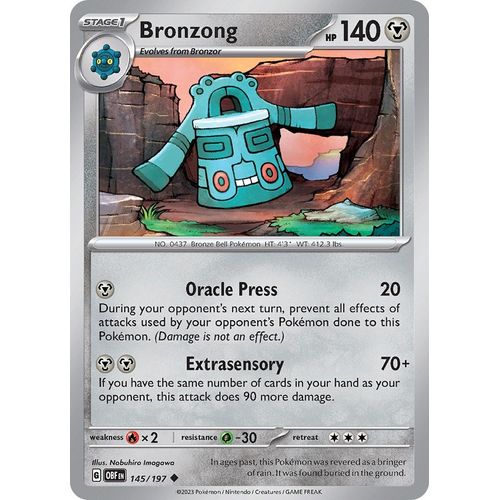 Bronzong (145/197) [SV03: Obsidian Flames] - PokéBox Australia