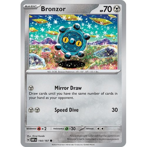 Bronzor (144/197) [SV03: Obsidian Flames] - PokéBox Australia