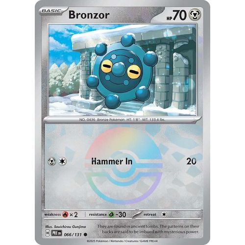 Bronzor (Poke Ball Pattern) (066/131) [SV: Prismatic Evolutions] - PokéBox Australia