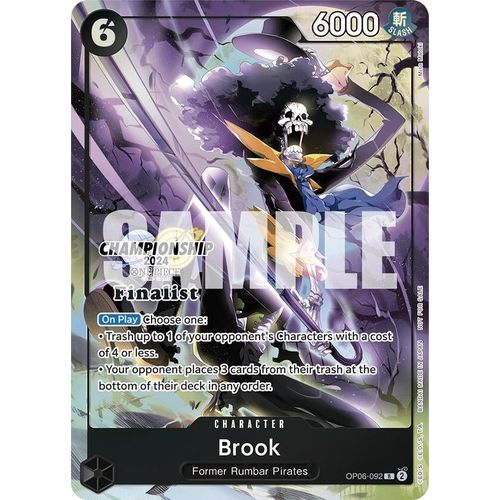 Brook (Championship 2024 Finalist Card Set) (OP06 - 092) [One Piece Promotion Cards] - PokéBox Australia