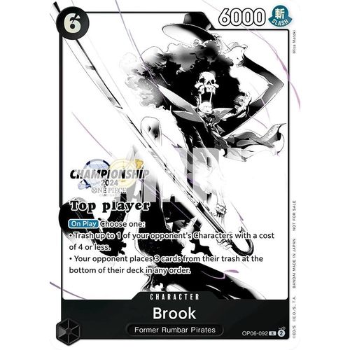 Brook (Championship 2024 Top Player Pack Vol. 2) (OP06 - 092) [One Piece Promotion Cards] - PokéBox Australia