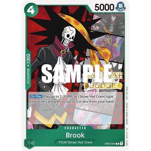 Brook (Judge Pack Vol. 2) (OP02 - 040) [One Piece Promotion Cards] - PokéBox Australia