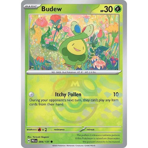 Budew (Master Ball Pattern) (004/131) [SV: Prismatic Evolutions] - PokéBox Australia