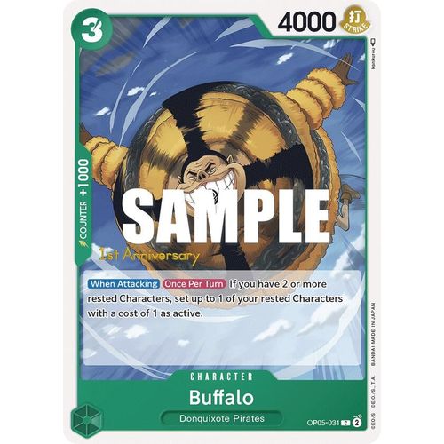 Buffalo (OP05 - 031) [Awakening of the New Era: 1st Anniversary Tournament Cards] - PokéBox Australia