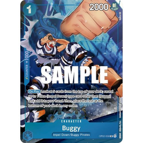 Buggy (Alternate Art) (OP02 - 058) [Paramount War] - PokéBox Australia