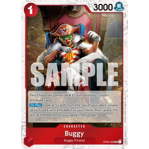Buggy - OP03 - 008 (Pirate Foil) (OP03 - 008) (Premium Booster - The Best - Vol. 2) - PokéBox Australia