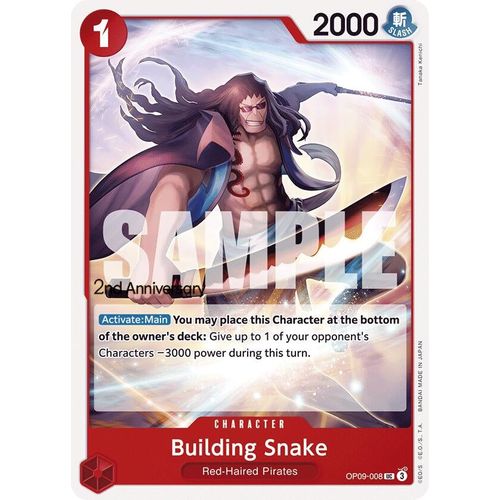 Building Snake (OP09 - 008) [Emperors in the New World: 2nd Anniversary Tournament Cards] - PokéBox Australia