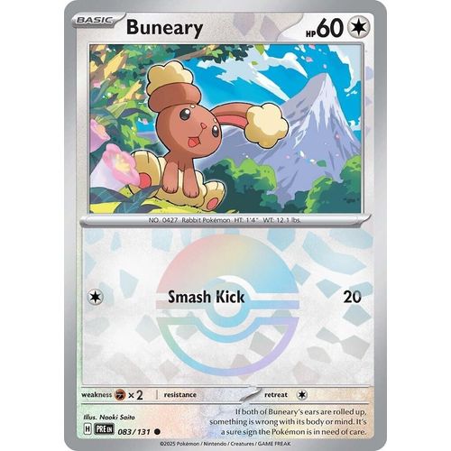 Buneary (Poke Ball Pattern) (083/131) [SV: Prismatic Evolutions] - PokéBox Australia