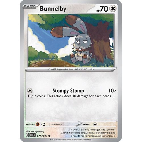 Bunnelby (175/197) [SV03: Obsidian Flames] - PokéBox Australia