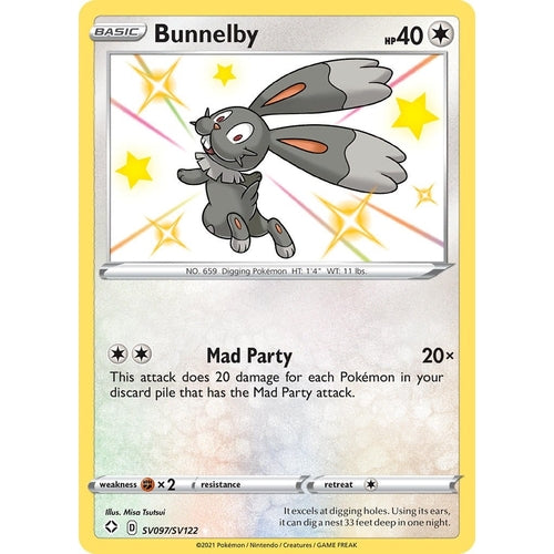 Bunnelby (SV097/SV122) (Shining Fates: Shiny Vault) - PokéBox Australia