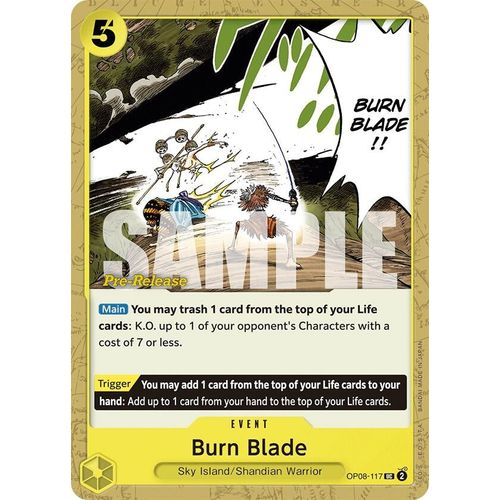 Burn Blade (OP08 - 117) [Two Legends Pre - Release Cards] - PokéBox Australia