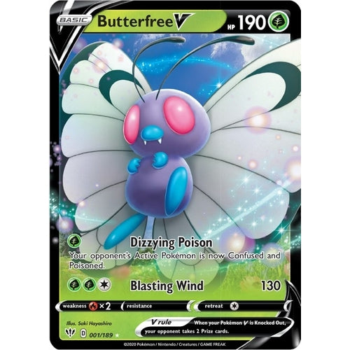 Butterfree V (001/189) (SWSH03: Darkness Ablaze) - PokéBox Australia
