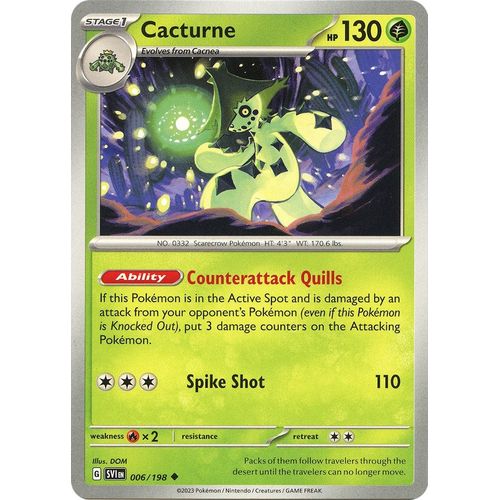 Cacturne (006/198) [SV01: Scarlet & Violet Base Set] - PokéBox Australia