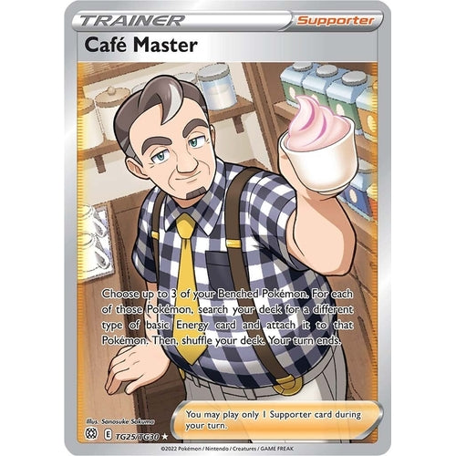 Cafe Master (TG25/TG30) (SWSH09: Brilliant Stars Trainer Gallery) - PokéBox Australia