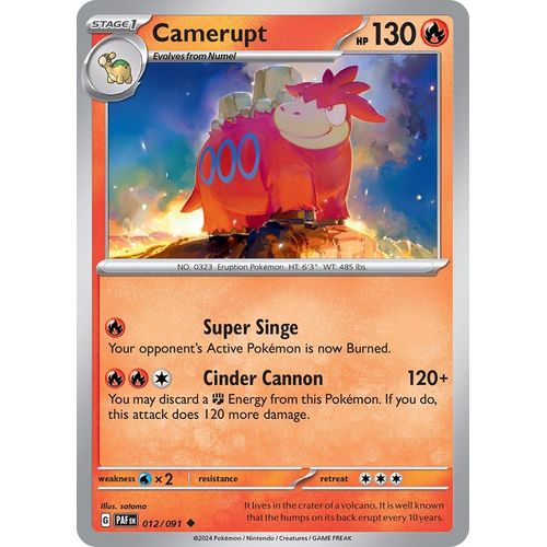Camerupt (012/091) [SV: Paldean Fates] - PokéBox Australia
