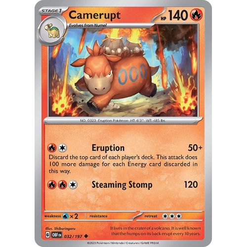 Camerupt (032/197) [SV03: Obsidian Flames] - PokéBox Australia