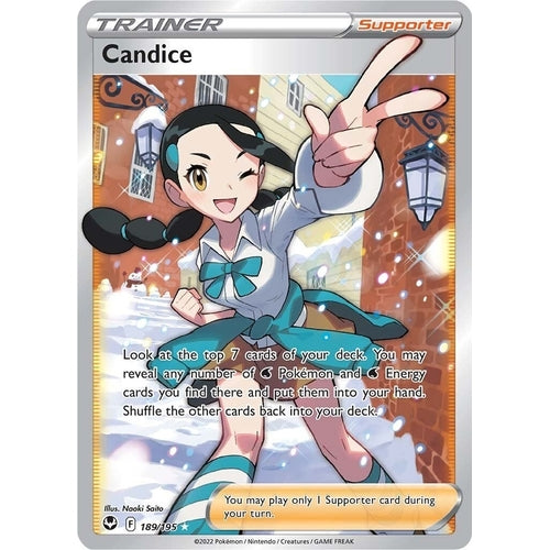 Candice (Full Art) (189/195) (SWSH12: Silver Tempest) - PokéBox Australia