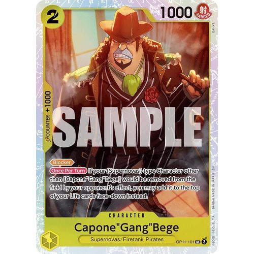 Capone"Gang"Bege (101) (OP11 - 101) [A Fist of Divine Speed] - PokéBox Australia