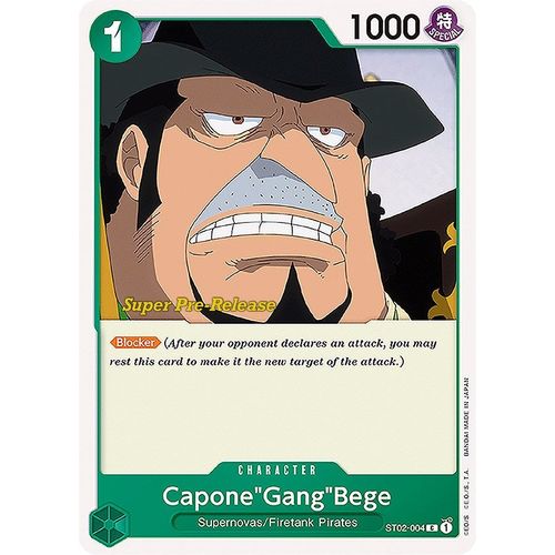 Capone"Gang"Bege (ST02 - 004) [Super Pre - Release Starter Deck 2: Worst Generation] - PokéBox Australia