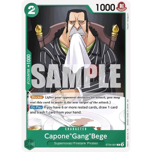 Capone"Gang"Bege (ST24 - 001) [Starter Deck 24: GREEN Jewelry Bonney] - PokéBox Australia
