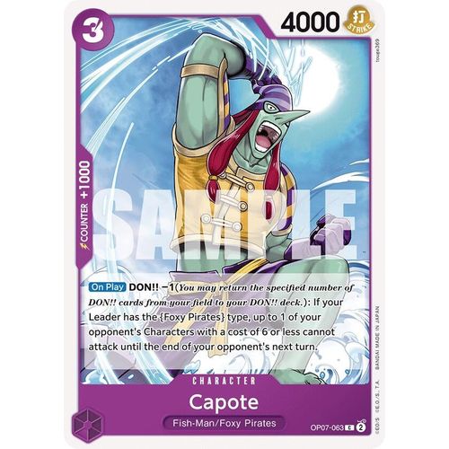 Capote (OP07 - 063) [500 Years in the Future] - PokéBox Australia