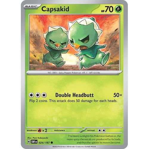 Capsakid (024/197) [SV03: Obsidian Flames] - PokéBox Australia
