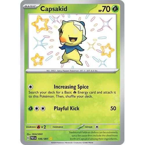 Capsakid (106/091) [SV: Paldean Fates] - PokéBox Australia
