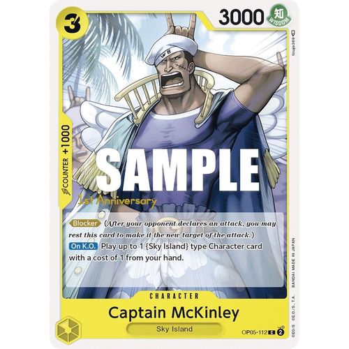 Captain McKinley (OP05 - 112) [Awakening of the New Era: 1st Anniversary Tournament Cards] - PokéBox Australia