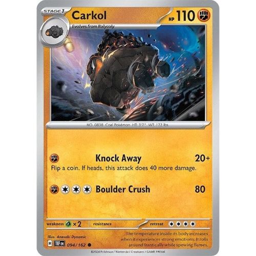 Carkol (094/162) [SV05: Temporal Forces] - PokéBox Australia