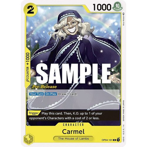 Carmel (OP04 - 101) [Kingdoms of Intrigue Pre - Release Cards] - PokéBox Australia