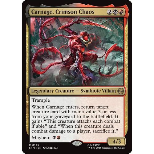 Carnage, Crimson Chaos (125) (Marvel's Spider - Man) - PokéBox Australia