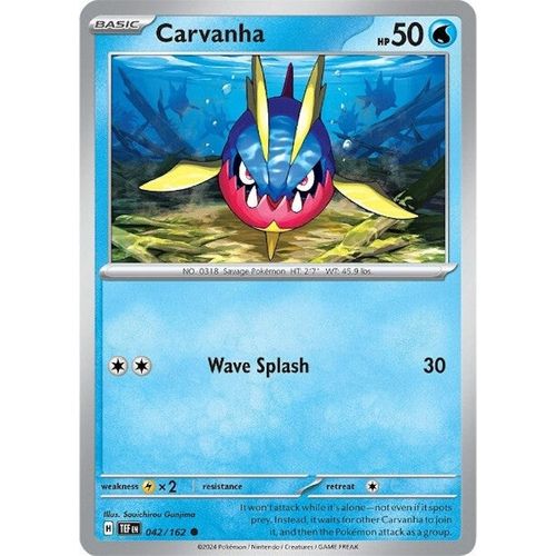 Carvanha (042/162) [SV05: Temporal Forces] - PokéBox Australia
