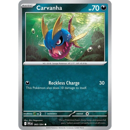 Carvanha (060/094) (ME02: Phantasmal Flames) - PokéBox Australia