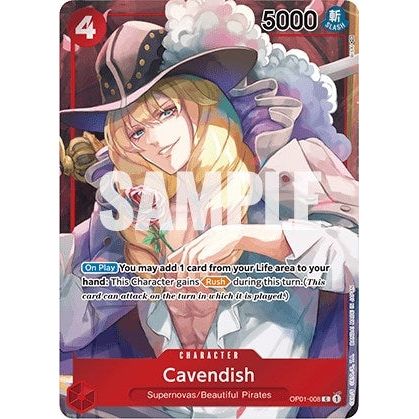 Cavendish (Box Topper) (OP01 - 008) [Romance Dawn] - PokéBox Australia