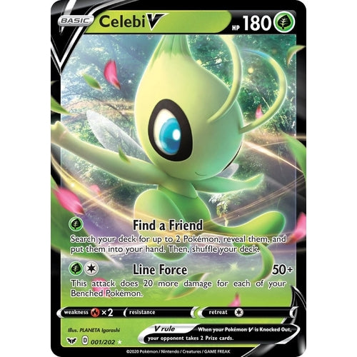 Celebi V (001/202) (SWSH01: Sword & Shield Base Set) - PokéBox Australia