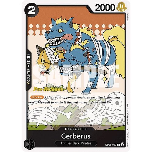 Cerberus (OP06 - 087) [Wings of the Captain Pre - Release Cards] - PokéBox Australia