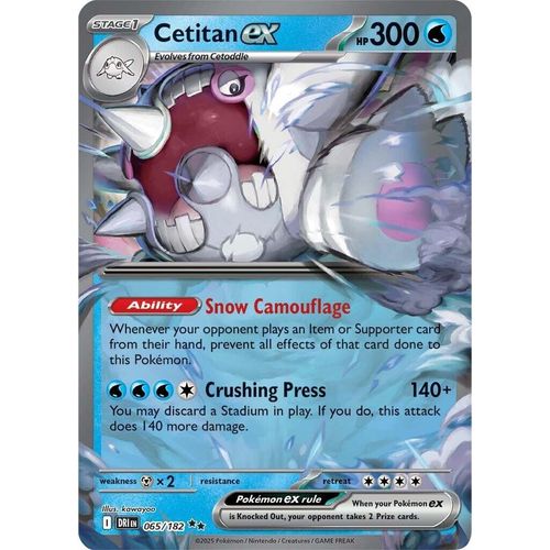 Cetitan ex (065/182) (SV10: Destined Rivals) - PokéBox Australia