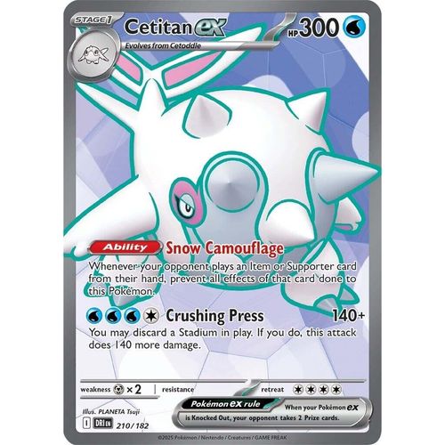 Cetitan ex (210/182) (SV10: Destined Rivals) - PokéBox Australia