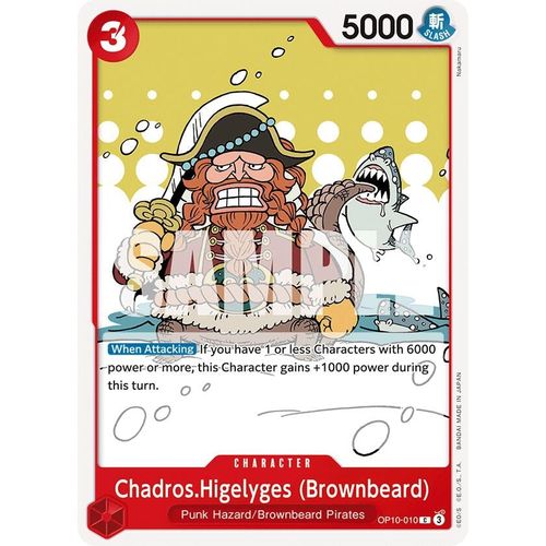 Chadros.Higelyges (Brownbeard) (OP10 - 010) [Royal Blood] - PokéBox Australia