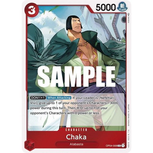 Chaka (OP04 - 008) [Kingdoms of Intrigue] - PokéBox Australia