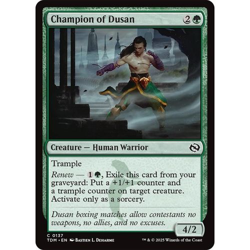 Champion of Dusan (137) (Tarkir: Dragonstorm) - PokéBox Australia