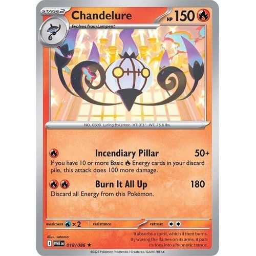 Chandelure (018/086) (SV: White Flare) - PokéBox Australia