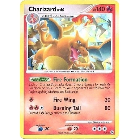 Charizard - 1/99 (Cracked Ice Holo) (001/099) (Miscellaneous Cards & Products) - PokéBox Australia
